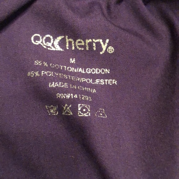 QQCherry purple scrub pants uniform medium - Picture 5 of 7